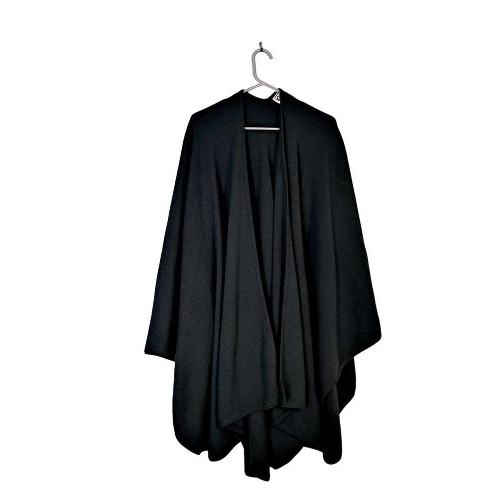 Carlisle Lambswool cape sweater O/S Dark green